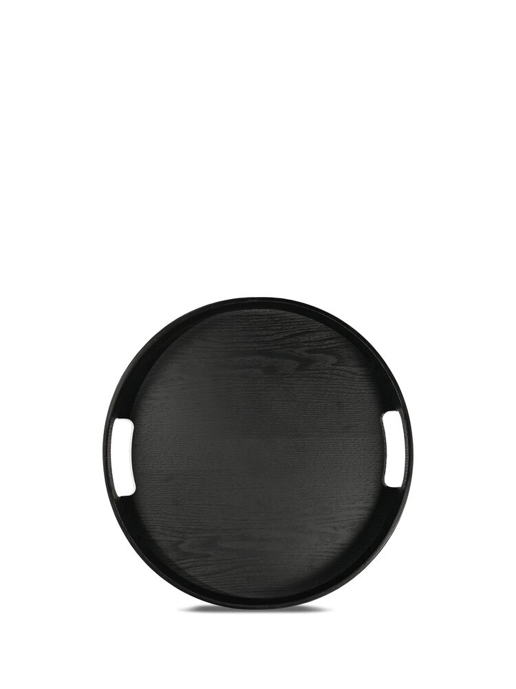 HANNA ROUND TRAY, BLACK