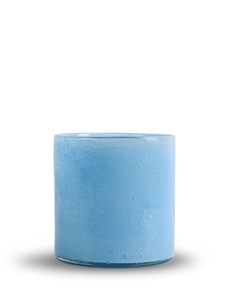 CANDLE HOLDER CALORE M, LIGHT BLUE