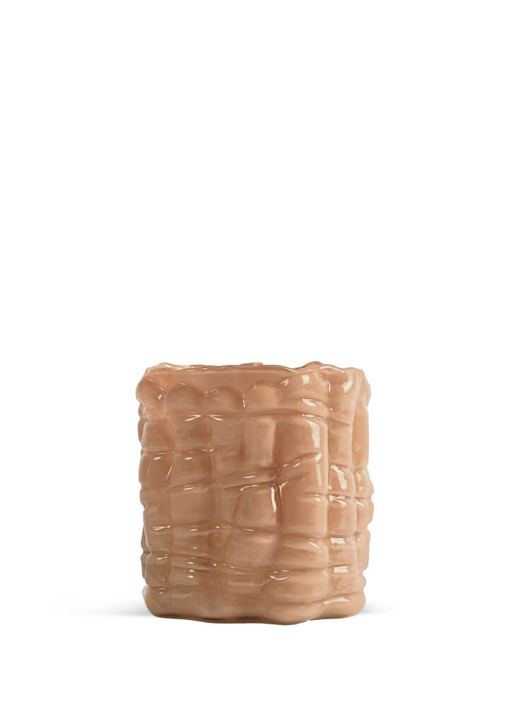 CANDLE HOLDER LARANNE M, PEACH