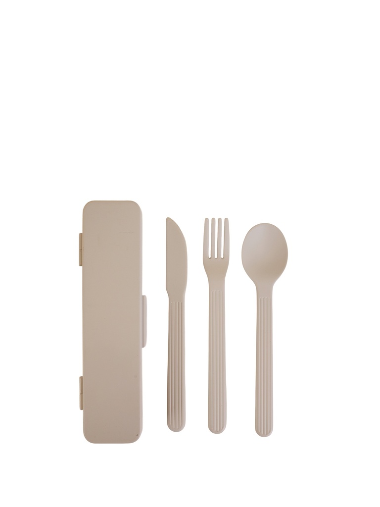 TINA TO GO CUTLERY SET, BEIGE