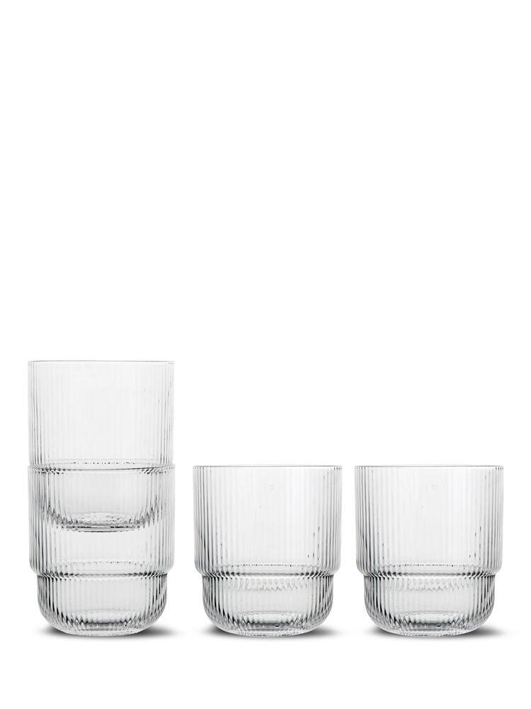 BLANKA WATER GLASS, 4-PCS, CLEAR