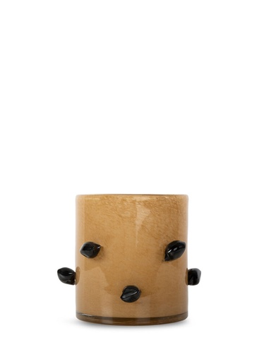 [5280607303] CANDLE HOLDER ARLO M, BEIGE/BLACK