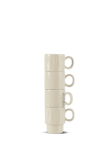 [5018572] COFFEE & MORE ESPRESSO MUG, 4-PCS, BEIGE