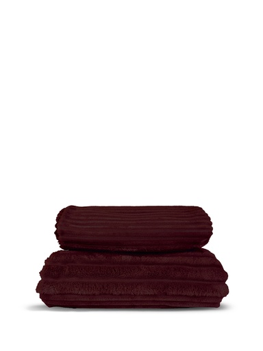 [5018796] ESTELLA FLEECE PLAID, BORDEAUX